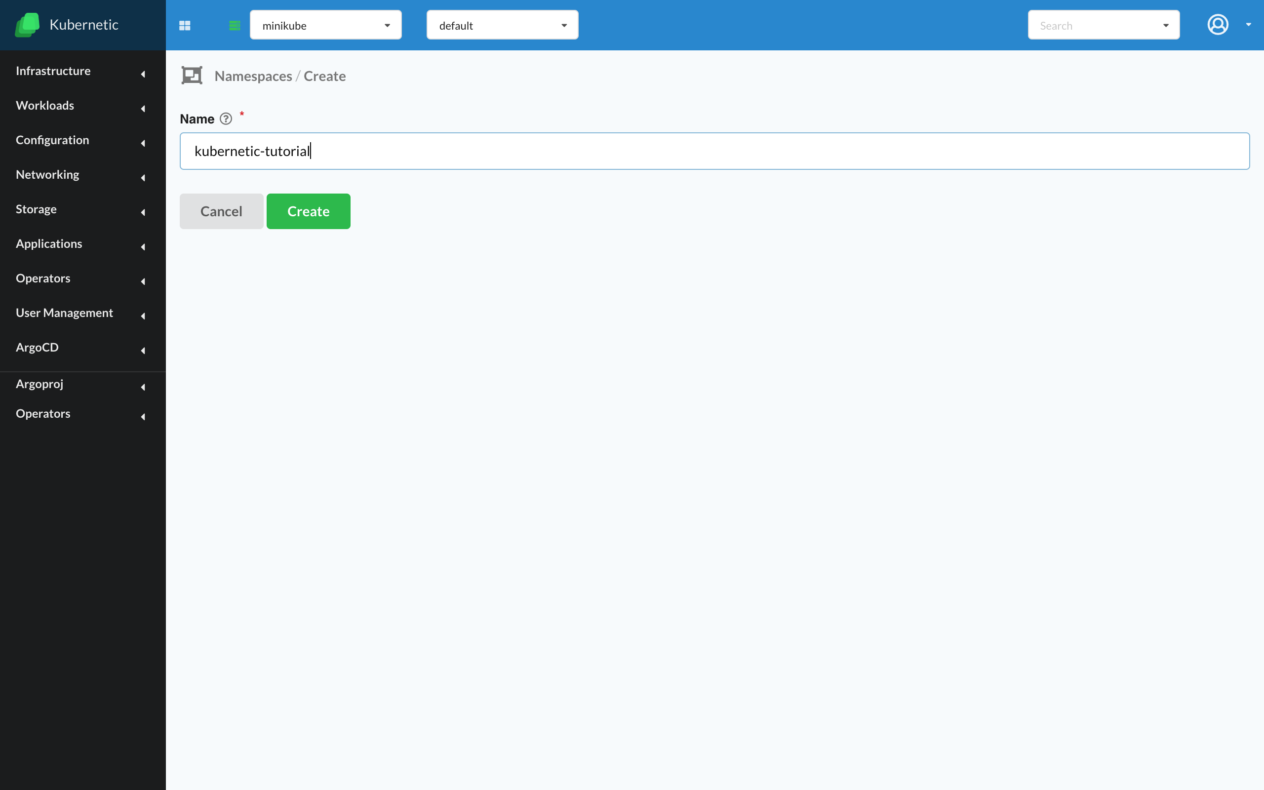 Namespaces: Manage namespaces