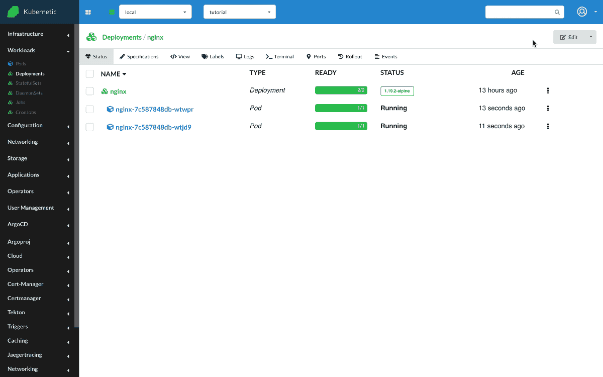 Nginx Deployment Restart